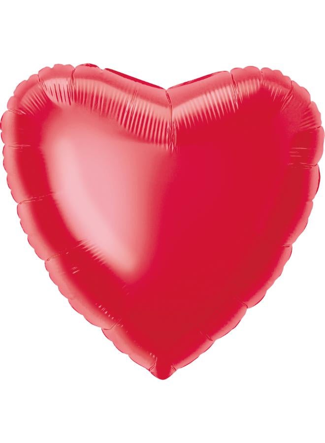 Unique 18'' Heart Red Foil Balloon - Image 2