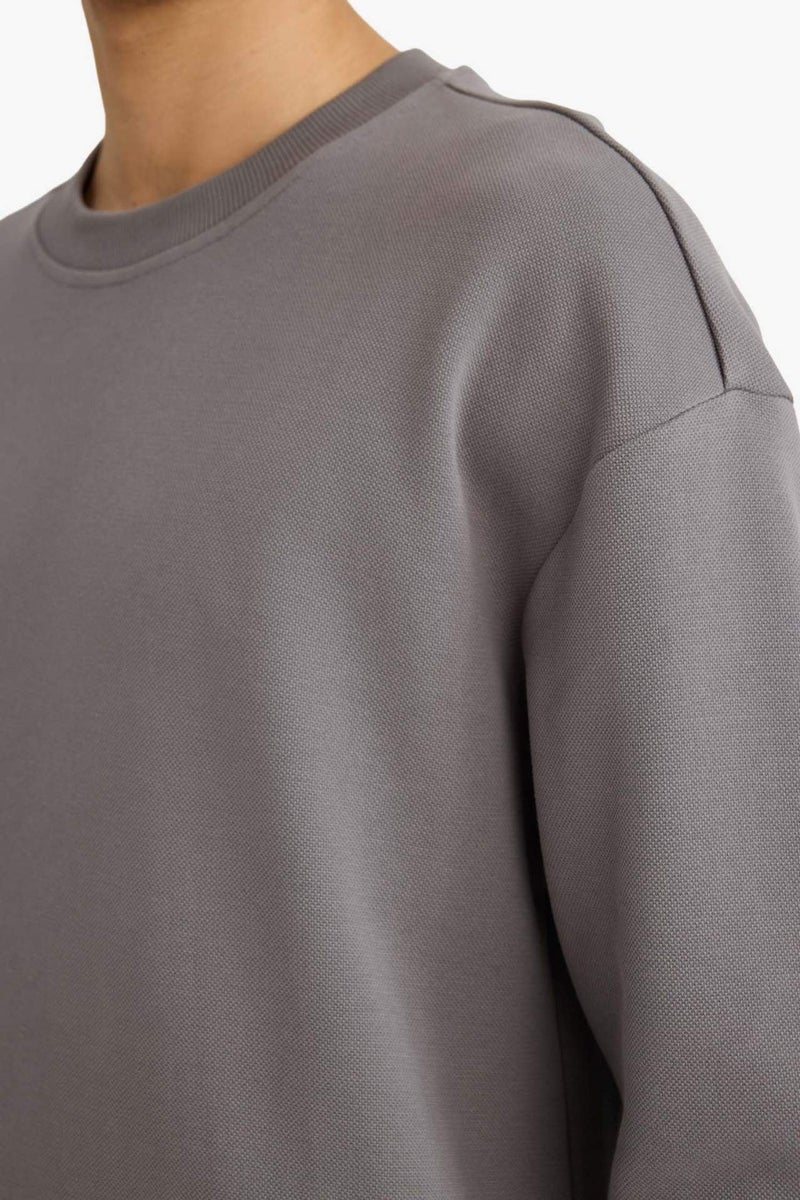 DeFacto Boxy Fit Long Sleeve Sweatshirt - Image 4