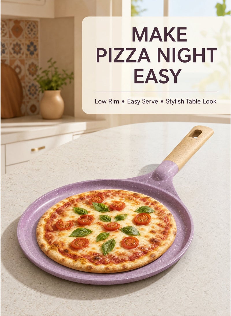 MGC Non-Stick Pizza Pan 28cm, Aluminum, Gas & Induction Compatible, Easy Clean - Image 2