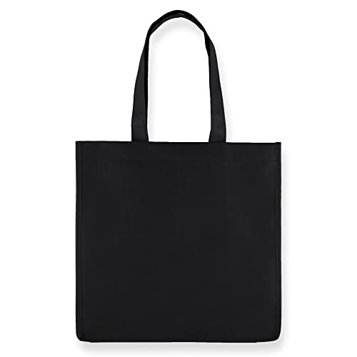 True Wine Tote Bag, 6 Bottle Wine Carrier, Wine Carrier Tote Bag with Dividers, Reusable Wine Bags, Wine Bottle Carrier Tote, Black, Set of 1 - Image 3