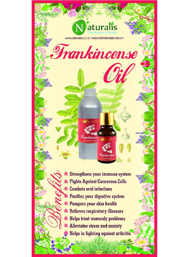 Naturalis زيت اللبان العطري من Essence Of Nature، نقي 100%، طبيعي غير مخفف، درجة علاجية لشد مسام البشرة والخطوط الدقيقة والعلاج بالروائح، 15 مل - Image 3