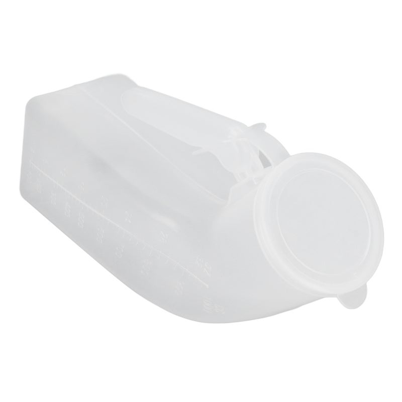 Male Urine Bottle 1000ML Large Capacity - Translucent Body With Removable Cover For Elderly Patients Travel Camping Road Trips - Image 2