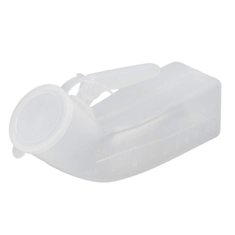 Male Urine Bottle 1000ML Large Capacity - Translucent Body With Removable Cover For Elderly Patients Travel Camping Road Trips - Image 4