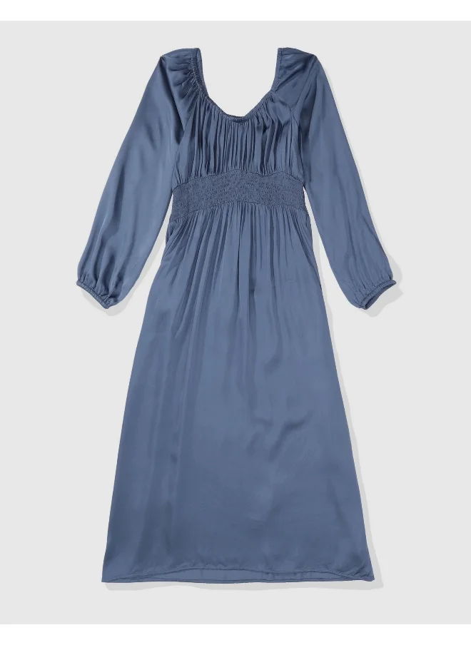 Aerie Sweetheart Neck Ruched Waist Dress