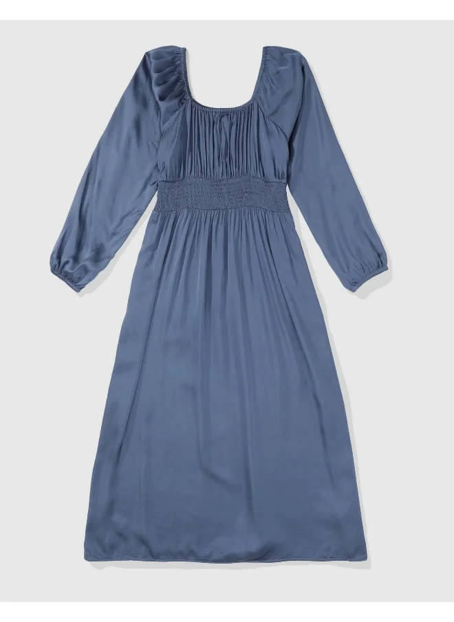Aerie Sweetheart Neck Ruched Waist Dress