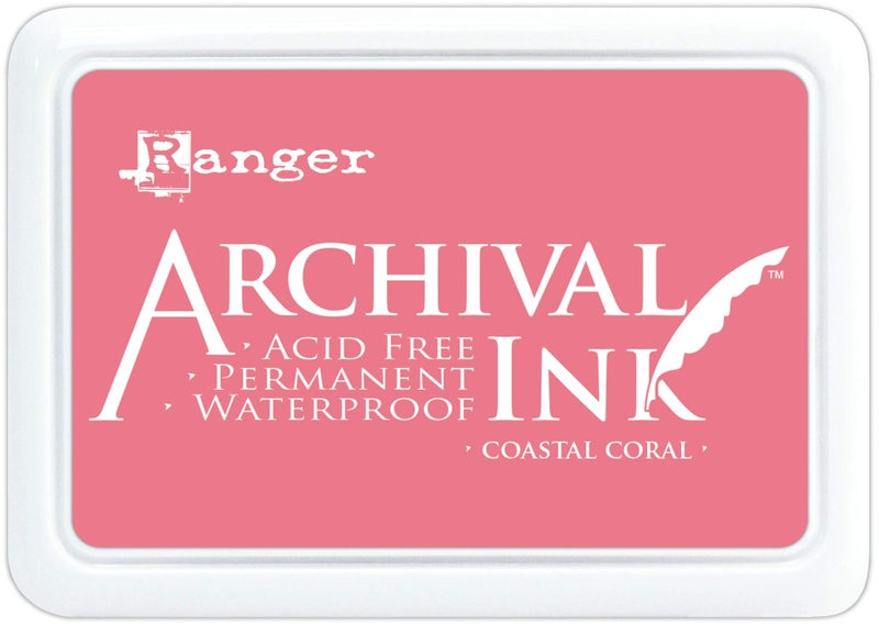 RANGER INDUSTRIES ARCHIVAL INKPAD #0 COAST CORL, Coastal Coral - Image 1