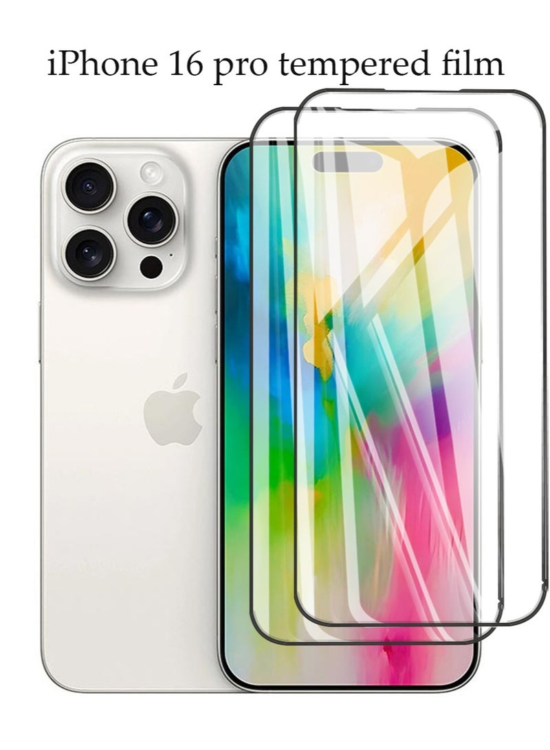 إكس ليفيل 2 PCS فون 16 برو حامي الشاشة ، 9H خفف من الزجاج حامي الشاشة فون 16 برو ، حالة الهاتف الخليوي ودية ، سهلة التركيب ، ومكافحة كشط الفيلم - Image 1