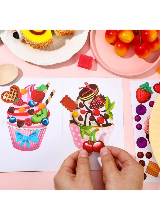 48 Sheets Scented Cupcake Stickers Scratch And Sniff Make A Cupcake Stickers Sheet Make Your Own Cupcake Stickers Mix And Match Dessert Stickers For Kids Diy Art Craft Party Favors