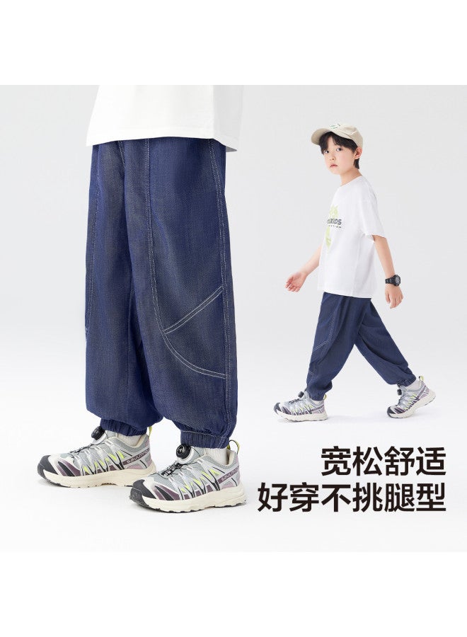 Zuoxi Boys' Mosquito-repellent Denim Pants - Summer Lightweight Long Trousers With Cooling & Breathable Fabric, Soft Kids' Viscose-like Casual Pants - Image 5