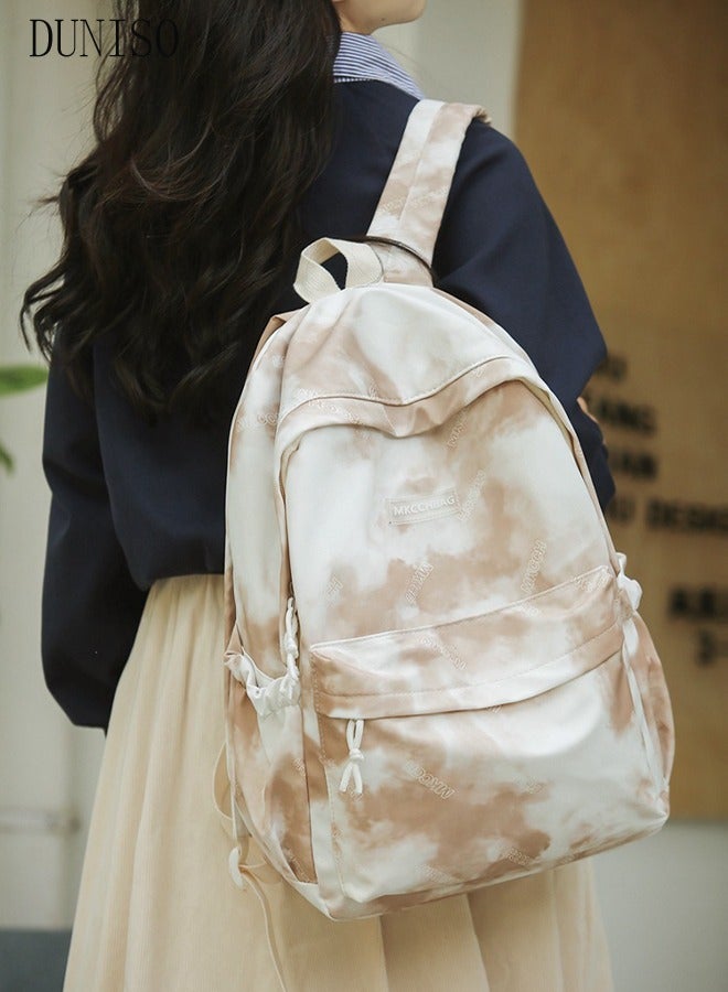 DUNISO حقيبة ظهر مدرسية ذات سعة كبيرة ومتعددة الجيوب للطلاب على ظهره حقيبة مدرسية حقائب كتب عصرية مقاومة للماء وحقائب ظهر مقاومة للاهتراء لطلاب الجامعات في سن المراهقة حقيبة كمبيوتر محمول للسفر غير الرسمي - Image 1