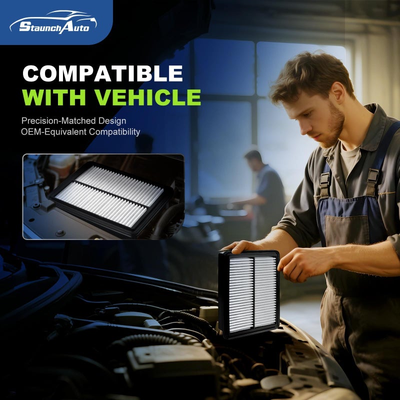 StaunchAuto Engine & Cabin Air Filter for 2019-2025 2026 Mazda 3, 2019-2025 2026 CX-30, 2023-2026 CX-50 (Not For Hybrid) Replacement BDTS61J6X PAH9-13-3A0A Automotive Accessories-2 Pack - Image 5