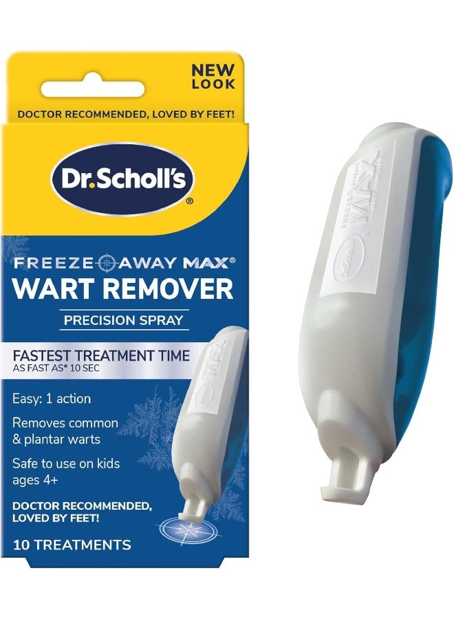 Dr. Scholl's Freeze Away Max Wart Remover 10 Applications, Safe To Use On Children 4+, Our Fastest Treatment Time  - Image 1