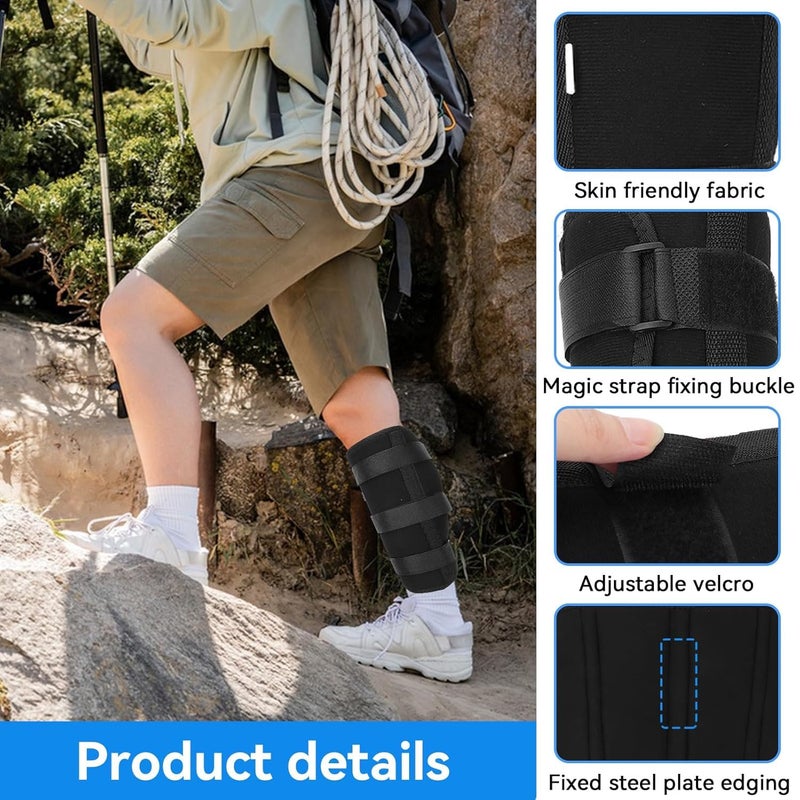Agatige Calf Fixed Stabilizer, Comfortable Calf Support Strap Splint Tibia and Fibula Protector Shank Fracture Fixation Strap for Men and Women(M) - Image 5