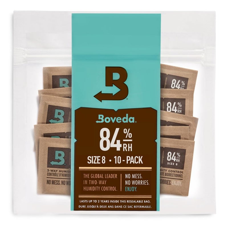 Boveda أدوات موسيقية خشبية من بوفيدا - 84% رطوبة نسبية - تحكم رطوبة ثنائي الاتجاه - الحجم 8 للأدوات الخشبية - تحمي جميع الأدوات الخشبية للحصول على صوت مثالي - تمنع التشقق والتشوه في الجيتارات - 10 قطع - Image 1