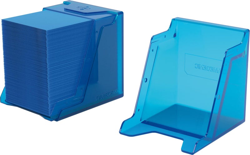 Gamegenic Bastion 100+ XL Deck Box - Compact, Secure, and Perfectly Organized for Your Trading Cards! Safely Protects 100+ Double-Sleeved Cards, Blue Color, Made - Image 2