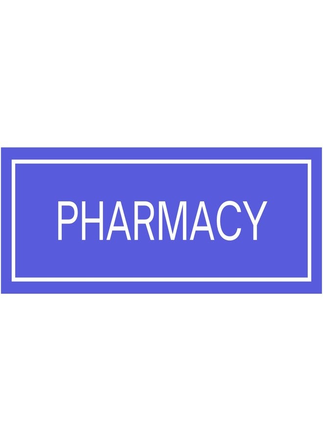Exello Pharmacy Sign Foam Board Plate - 30CM X10 CM, Display for Hospital, Medical shop, Clinic, Pharmacy (Sky blue) - Image 1