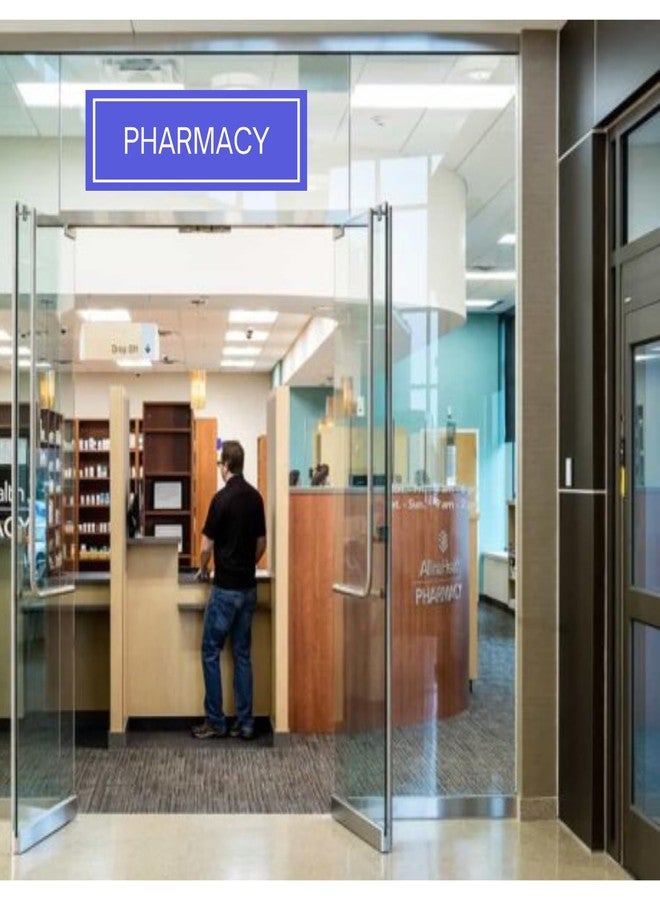Exello Pharmacy Sign Foam Board Plate - 30CM X10 CM, Display for Hospital, Medical shop, Clinic, Pharmacy (Sky blue) - Image 2
