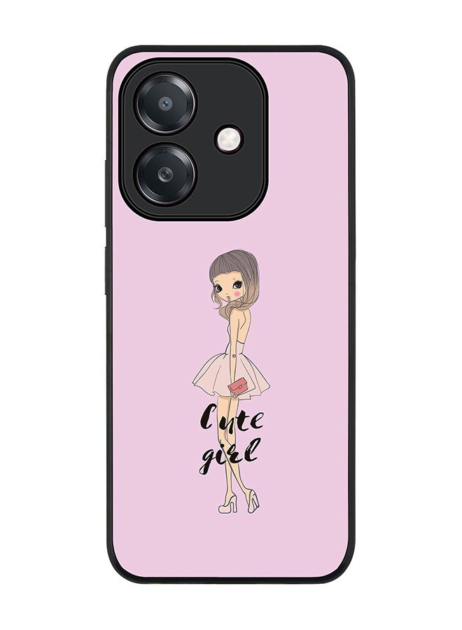 Stylizedd For Oppo A5i Case,Slim fit Camera Protection, Shockproof Thin Phone cover  - Coy Cute Girl