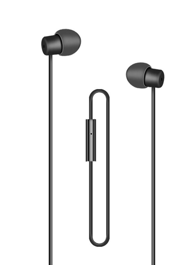 NIBEMINENT In-Ear Soft Silicone Earbuds 3.5Mm Wired Headset For Apple iPhone Black - Image 1