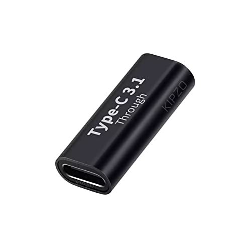 KIPZO® C to c Jointer, Type c Coupler Female to Female Type c Extender c to c Female Coupler Relay Adapter, USB 3.1 Type-C Adapter Extension Connector Joiner for Laptop & Tablet & Mobile Phone - Image 1