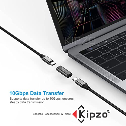 KIPZO® C to c Jointer, Type c Coupler Female to Female Type c Extender c to c Female Coupler Relay Adapter, USB 3.1 Type-C Adapter Extension Connector Joiner for Laptop & Tablet & Mobile Phone - Image 2