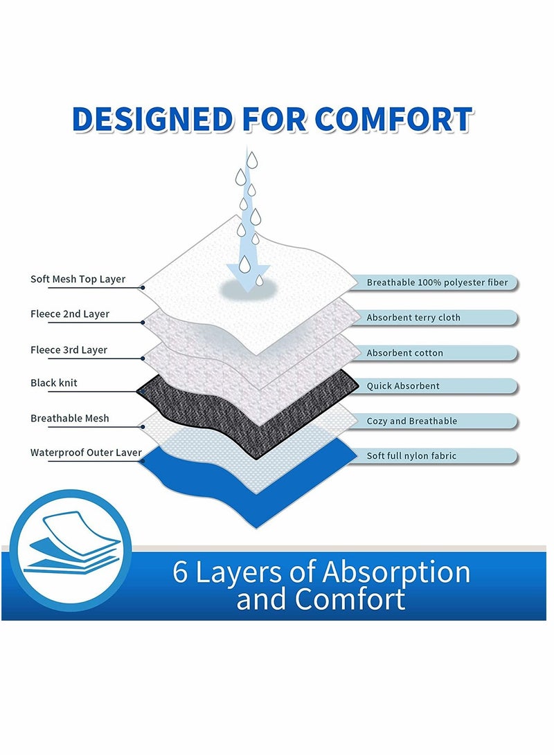 سيوسي حفاضات الكلب حفاضات الكلب العاهرة ماصة عالية الحرارة الملابس الداخلية الكلب قابلة لإعادة الاستخدام قابل للغسل حفاضات الكلب العاهرة حزمة كبيرة 3 قطعة ( مسحوق الأرجواني الرماد ) - Image 4