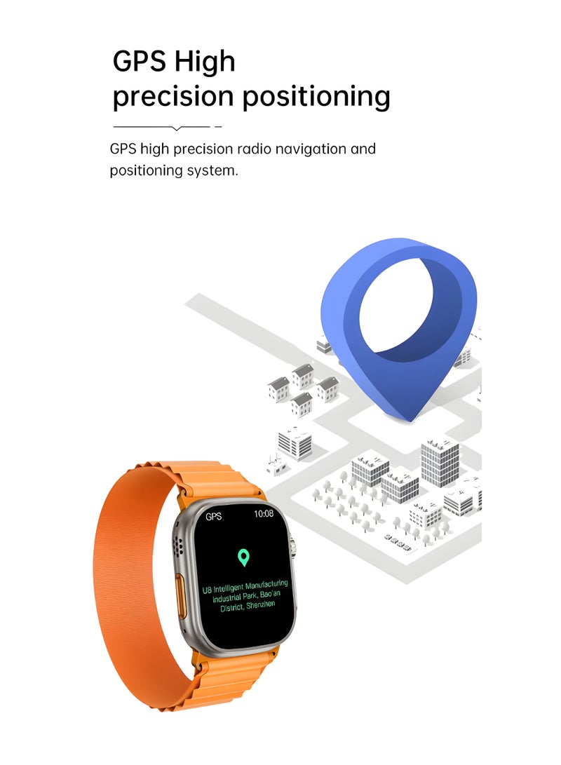 Smart Watch –HW-67 Ultra 7-in-1 Full Touch AMOLED Screen with Bluetooth Calling, Fitness Tracking & Wireless Charging