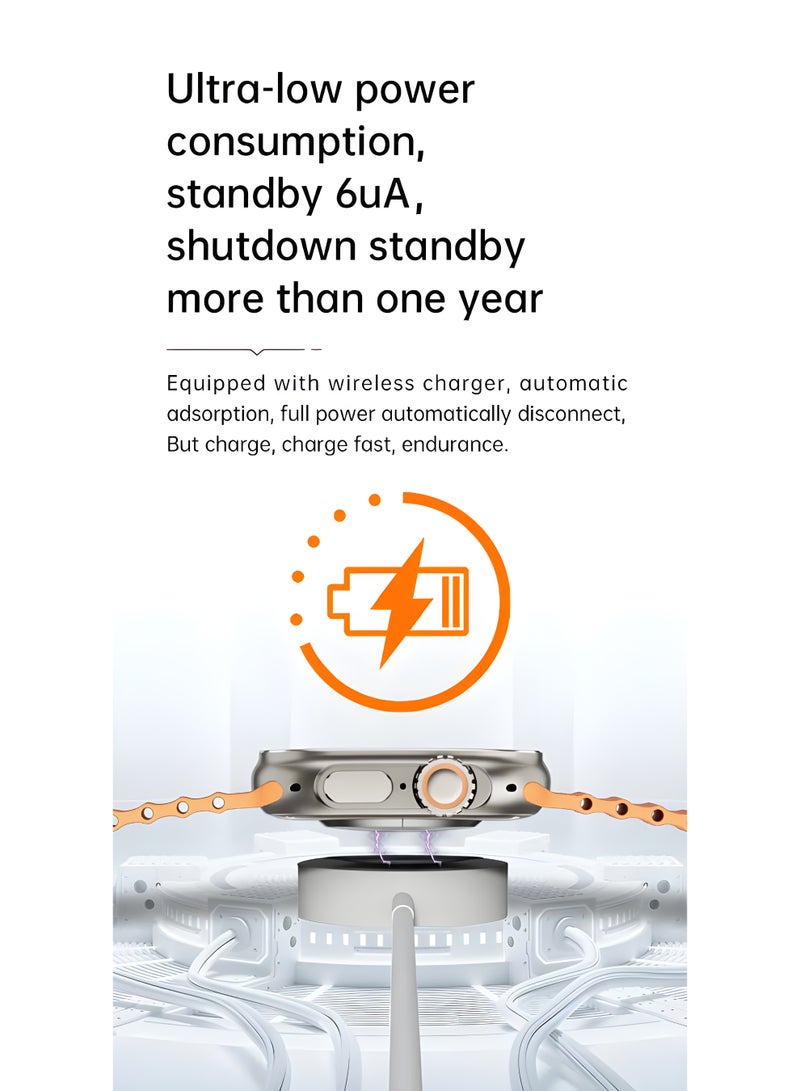 Smart Watch –HW-67 Ultra 7-in-1 Full Touch AMOLED Screen with Bluetooth Calling, Fitness Tracking & Wireless Charging