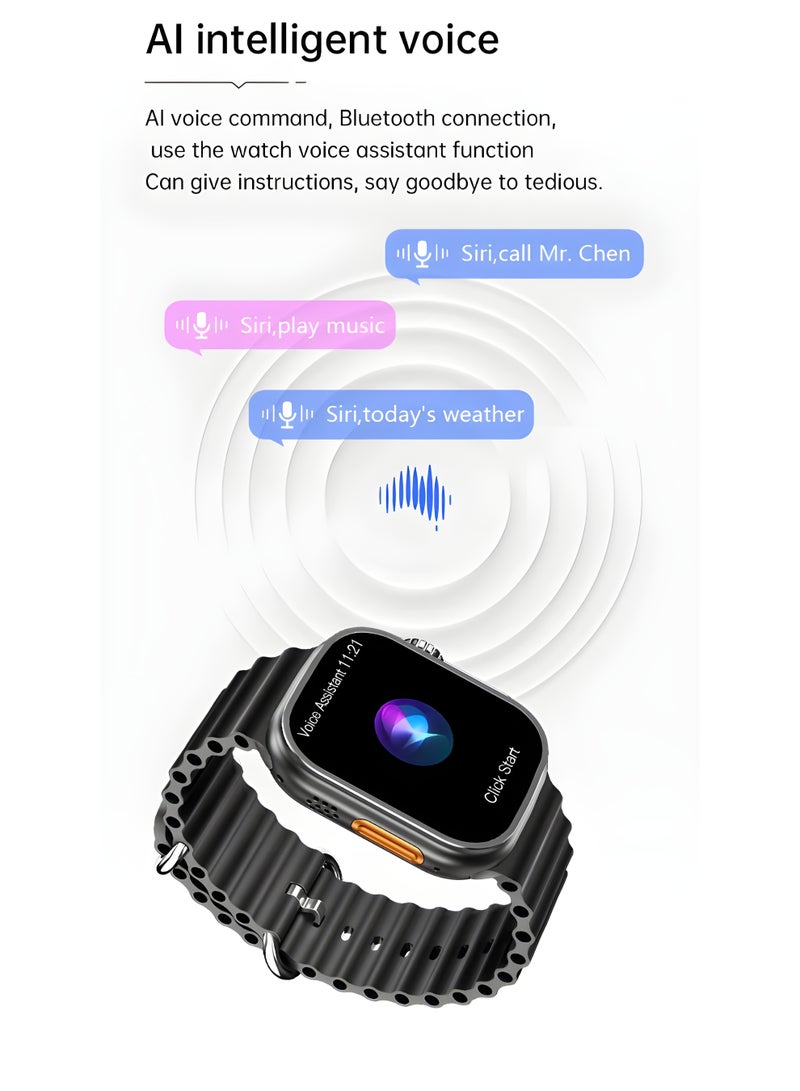 Smart Watch –HW-67 Ultra 7-in-1 Full Touch AMOLED Screen with Bluetooth Calling, Fitness Tracking & Wireless Charging