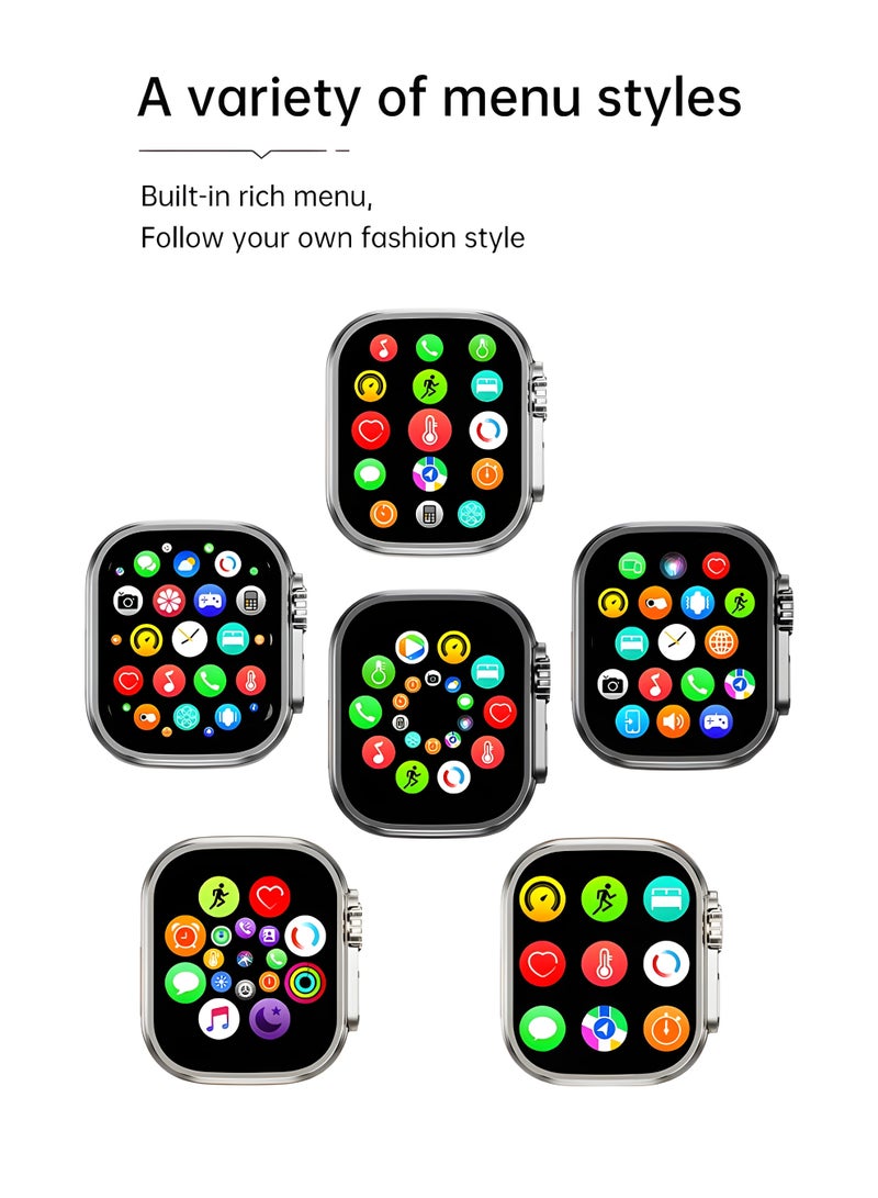 Smart Watch –HW-67 Ultra 7-in-1 Full Touch AMOLED Screen with Bluetooth Calling, Fitness Tracking & Wireless Charging