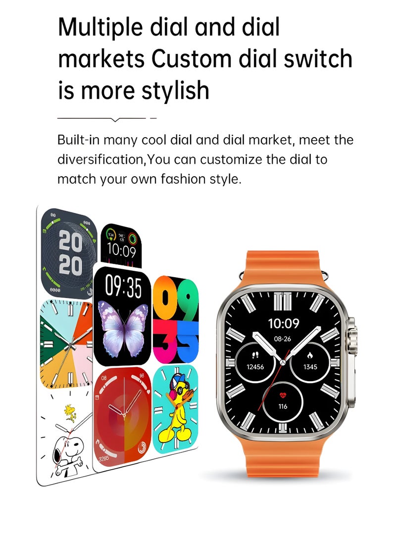 Smart Watch –HW-67 Ultra 7-in-1 Full Touch AMOLED Screen with Bluetooth Calling, Fitness Tracking & Wireless Charging