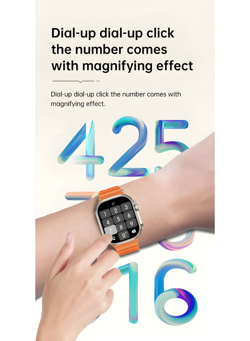 Smart Watch –HW-67 Ultra 7-in-1 Full Touch AMOLED Screen with Bluetooth Calling, Fitness Tracking & Wireless Charging