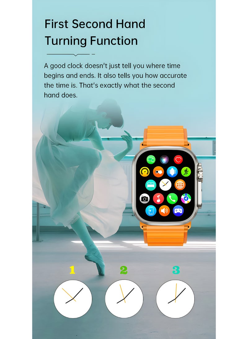 Smart Watch –HW-67 Ultra 7-in-1 Full Touch AMOLED Screen with Bluetooth Calling, Fitness Tracking & Wireless Charging