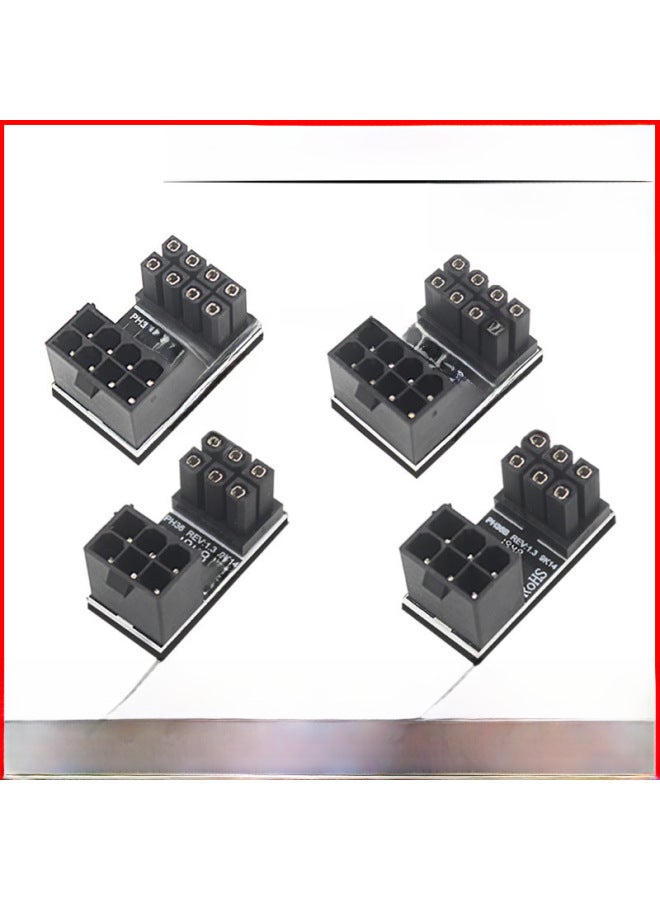 Graphics Card Power Supply 180 Degrees Steering Connector 6P8P Turning Device Chassis Routing Beautifying Solution Graphics Card Top Cover-Color:PH38A-1000PCS  - Image 2