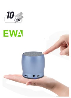 EWA EWA A150 Portable Mini Bluetooth Speaker Wireless Hifi Stereo Strong Bass Music Boom Box Metal Subwoofer, Support Micro SD Card & 3.5mm AUX (Blue)  - Image 1