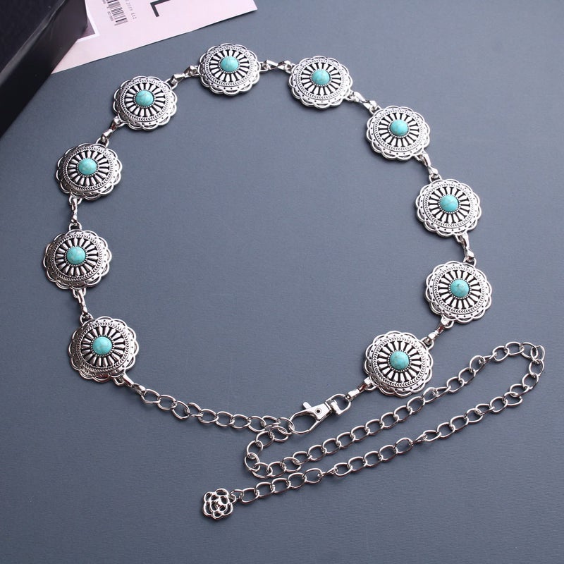 ذا بلاك بيرل اكسسوريز حزام وسط معدن فضي حريمي - Image 2