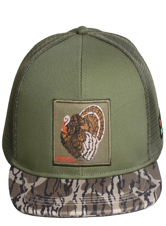 EDTREK Outdoorsman Pro Trucker Breathable Mesh Performance Cap - Flat Brim Snapback Hat - Image 1
