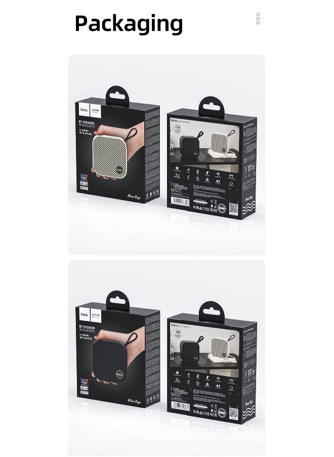 HOCO HC22 Wireless Bluetooth Speaker High Quality Auspicious Outdoor Portable Mini Audio 1200mAh Speaker Cai De Som Support TF Card / FM / TWS