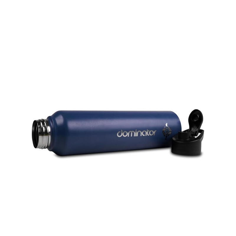 Nivia Dominator 750ML Stainless Steel Water Bottle - Durable, Leak-Proof, Easy Grip, Navy Blue - Image 5