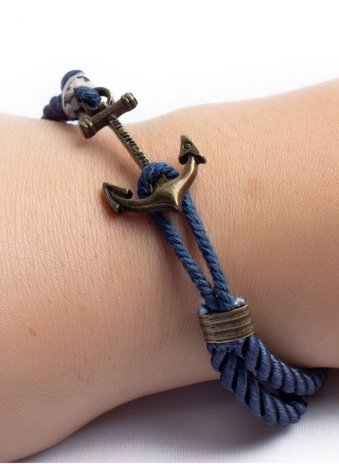 Elite Dose Double Anchor Design Rope Bracelet  - Image 3