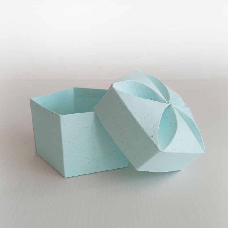 Kamalkali Empty Square Gift Box With Flower Bow Wedding engagements birthday return gift packing functions festivals Return gifts Pack of 5 - Image 5