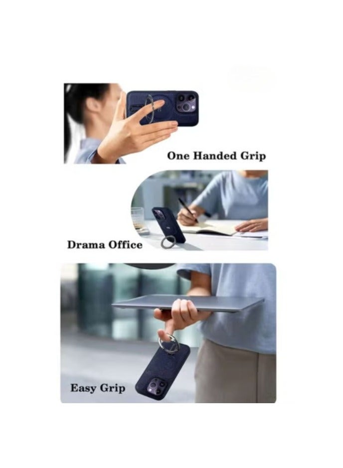 HDD iPhone 14 Pro Ring Holder Kickstand Plated Shockproof Protective Phone Case - Image 5