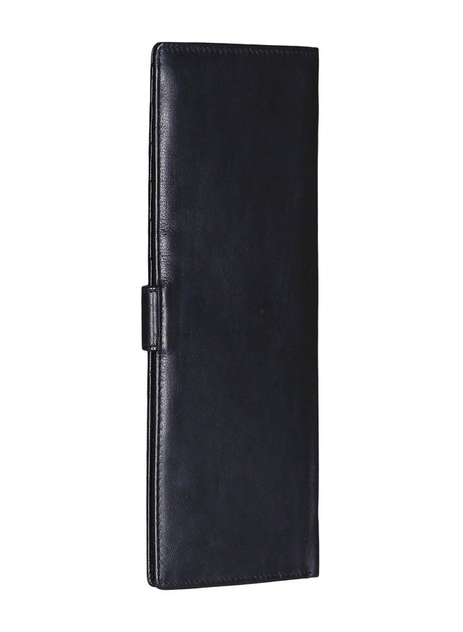 KARA Black Unisex Genuine Leather Passport Holder - Travel Friendly Passport Cover with 8 Card Holder Slots - Image 3