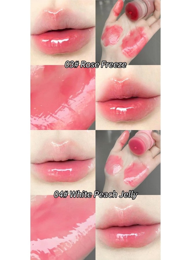 Gege Bear Full Color Essence Lip Balm | Combo Lipstick Set with Frozen Fruit Shades | Natural Baby Pink & Brick Red | Best Organic Lipsticks for Women | Long Lasting , Moisturizing with Glossy Hydration (05# Plum Freeze, 9g) - Image 4