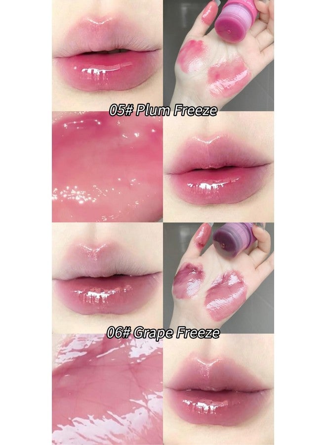 Gege Bear Full Color Essence Lip Balm | Combo Lipstick Set with Frozen Fruit Shades | Natural Baby Pink & Brick Red | Best Organic Lipsticks for Women | Long Lasting , Moisturizing with Glossy Hydration (05# Plum Freeze, 9g) - Image 5