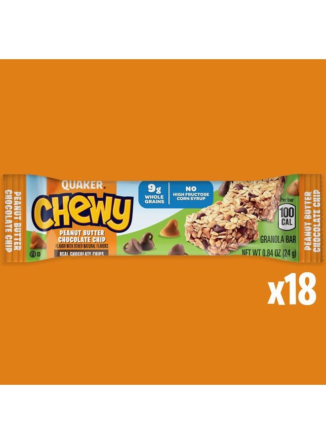 Quaker Chewy Peanut Butter Chocolate Chip Granola Bars, 15.2 OZ - Image 2