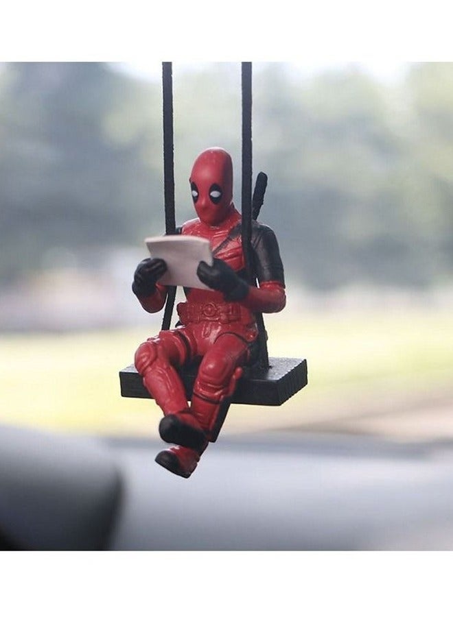 Generic Little Cheap Deadpool Car Decoration Accessories Car Mirror Suspension Accessories  - Image 1
