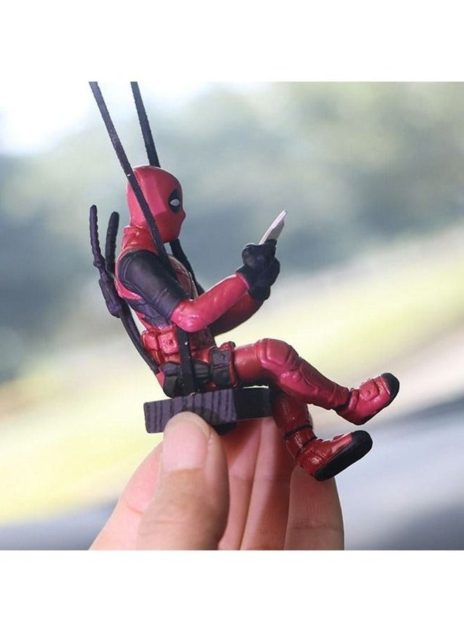 Generic Little Cheap Deadpool Car Decoration Accessories Car Mirror Suspension Accessories  - Image 5