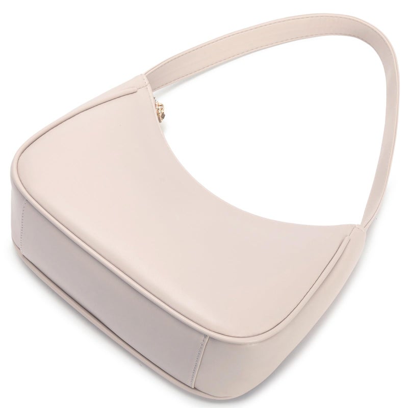 CYHTWSDJ Shoulder Bags for Women, Cute Hobo Tote Handbag Mini Clutch Purse with Zipper Closure (Nude) - Image 4