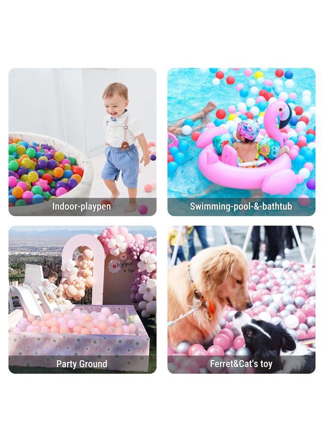 STARBOLO Star Ball Pit Balls for Ball Pit -100pcs Plastic Ball Phthalate Free BPA Free Non-Toxic Crush Proof Play Balls Play Tent Pool Playhouse Playpen Party Decoration - Image 5